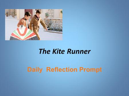 Daily Reflection Prompt