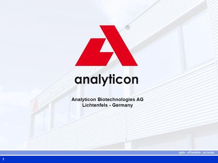 Analyticon Biotechnologies AG