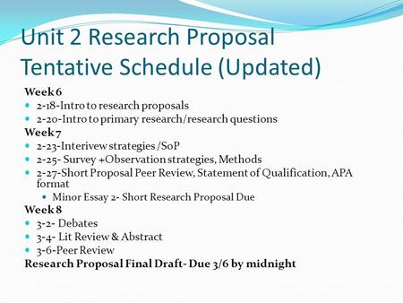 short research proposal