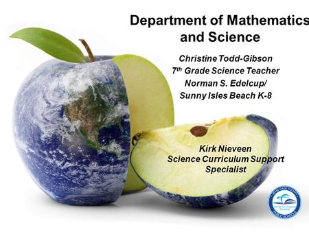Department of Mathematics and Science
