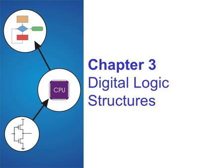 Chapter 3 Digital Logic Structures. 3-2 Transistor: Building Block of Computers Microprocessors contain millions of transistors Intel Pentium 4 (2000):