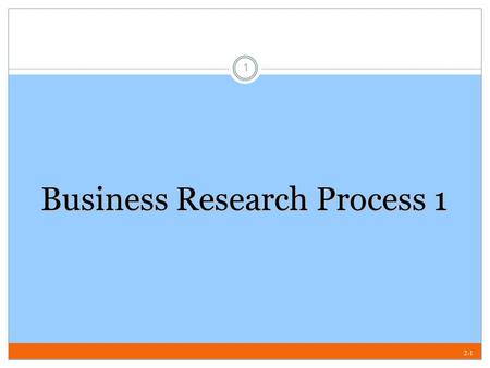 Business Research Process 1