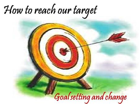 Goal setting and change