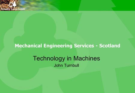 Mechanical Engineering Services - Scotland Technology in Machines John Turnbull.