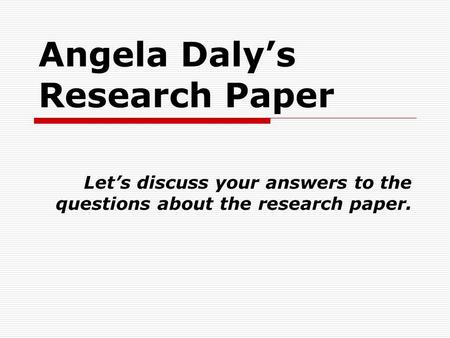 Angela Daly’s Research Paper