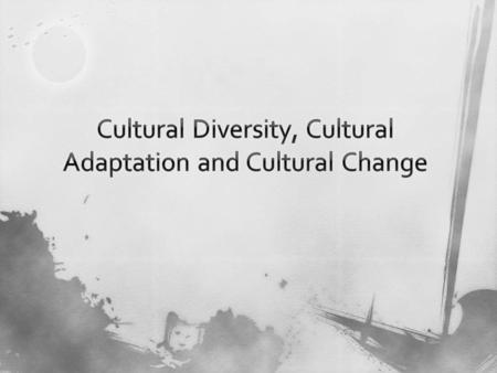 A.Culture - all of the shared products of human groups - - products people create 1. Material culture – physical objects that people create (cars, clothes,