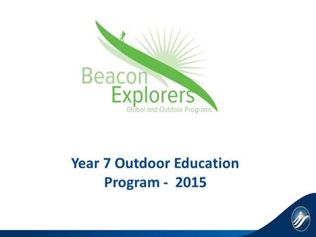 Year 7 Outdoor Education Program - 2015. Eildon Wanggai.