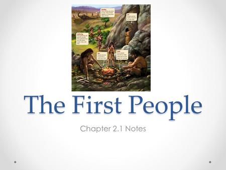 The First People Chapter 2.1 Notes.