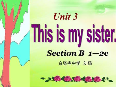 Section B 1—2c Section B 1—2c Unit 3 白塔寺中学 刘杨 Review Dave Introduce ( 介绍） Dave’s family.