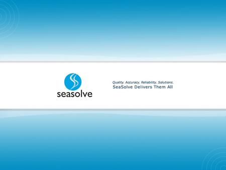 SeaSolve Software Inc., www.seasolve.com www.seasolve.com.