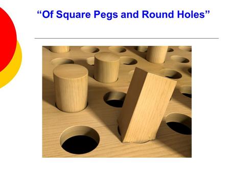 “Of Square Pegs and Round Holes”. In today’s environment, employee selection is more critical than ever. And in a climate of continuously doing more with.