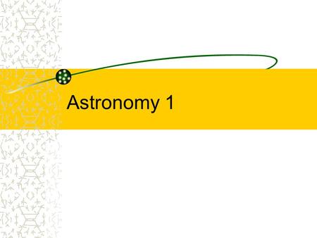 Astronomy 1. Terms Astronomy – The study of the universe Universe – Everything known that exists, including space, time and matter Solar System – the.