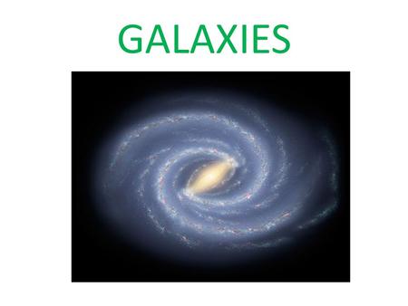 GALAXIES. A GALAXY IS A massive group of stars held together by their mutual gravity.