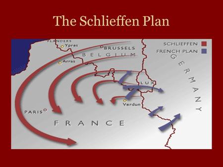 The Schlieffen Plan.