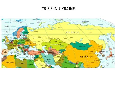 CRISIS IN UKRAINE.