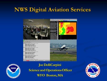 Joe DelliCarpini Science and Operations Officer Science and Operations Officer WFO Boston, MA NWS Digital Aviation Services.