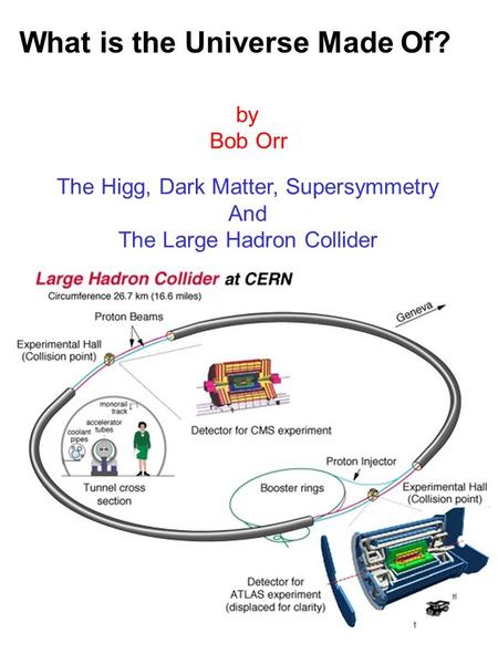 What is the Universe Made Of? by Bob Orr The Higg, Dark Matter, Supersymmetry And The Large Hadron Collider.
