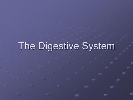 The Digestive System. Digestive System Alimentary canal Accessory digestive organs 6 essential activities Regulation (mechanical and chemical stimuli)