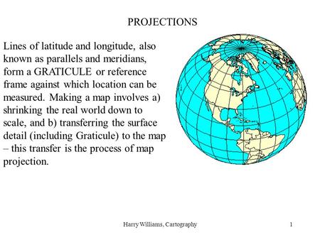 Harry Williams, Cartography