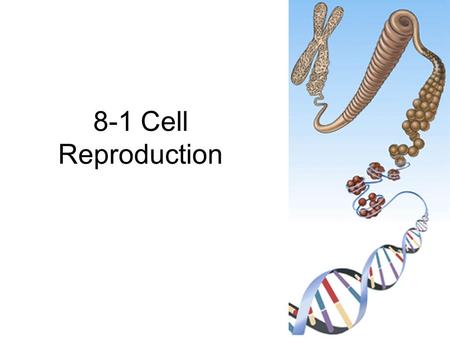 8-1 Cell Reproduction.