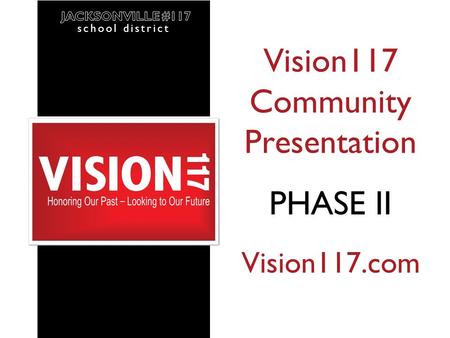 School district April 2013 Vision117 Community Presentation PHASE II Vision117.com school district.