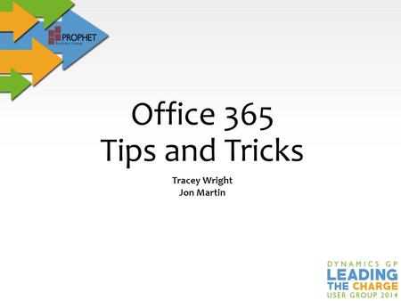 Tracey Wright Jon Martin Office 365 Tips and Tricks.