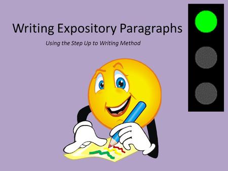 Writing Expository Paragraphs