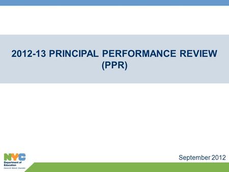 Principal Performance Review (PPR)