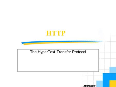 HTTP The HyperText Transfer Protocol. Objectives Introduce HTTP Introduce HTTP support in.NET.