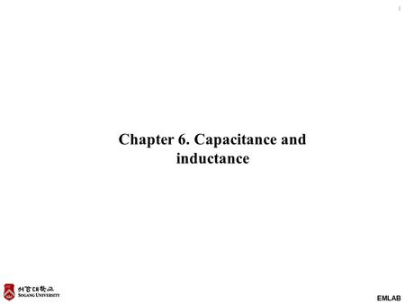 Chapter 6. Capacitance and inductance