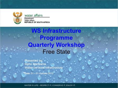 WS Infrastructure Programme