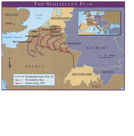 In 1914, Germany believed war with Russia was extremely likely. If war broke out, Germany assumed France would also attack as she was both an ally of.