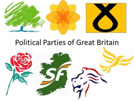 Political Parties of Great Britain. Conservatives (Tories) Main party on the right. Traditionally, more pragmatic and moderate than Thatcher. Noblesse.