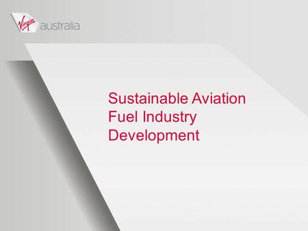 Sustainable Aviation Fuel Industry Development. Our Approach Work with the aviation industry to encourage development of sustainable aviation fuel industry.