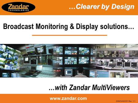 Broadcast Monitoring & Display solutions…