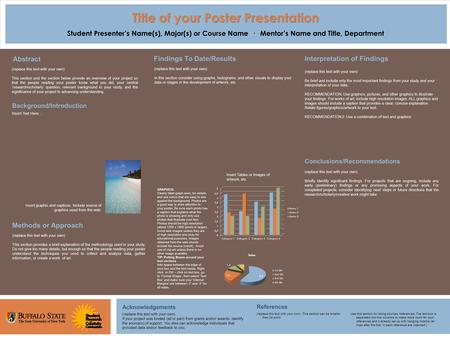 Title of your Poster Presentation Student Presenter’s Name(s), Major(s) or Course Name · Mentor’s Name and Title, Department Insert Text Here… (replace.