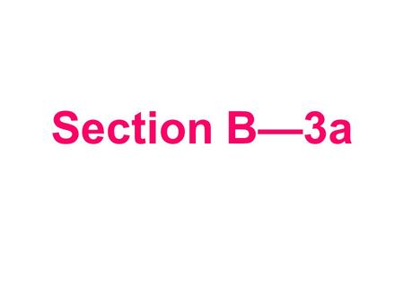 Section B—3a 用所给词的适当形式填空. chase sky own catch worry drop 1.My parents are ________ about my studies. 2.There is something strange in the _________. 3.