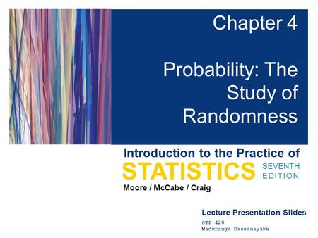 Chapter 4 Probability: The Study of Randomness