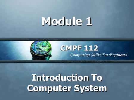 Introduction To Computer System