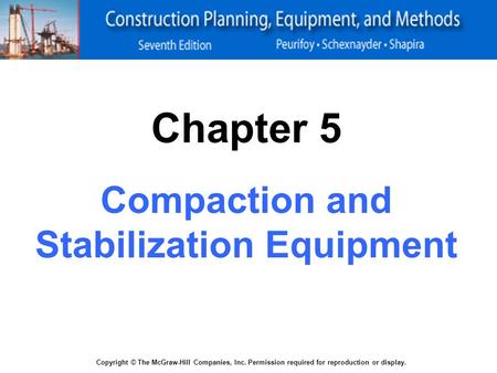 Compaction and Stabilization Equipment