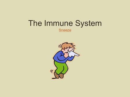 The Immune System Sneeze Sneeze. History of Identifying Pathogens Robert Koch (1843-1910): “father of disease” -research focused on anthrax (bacteria).