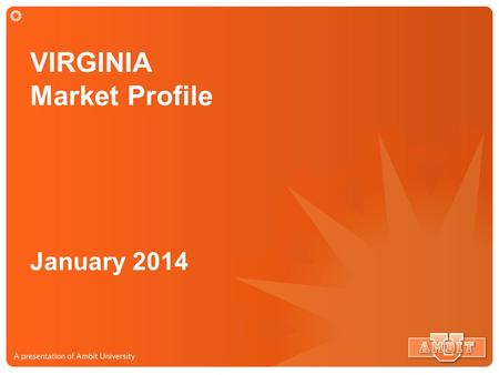 VIRGINIA Market Profile January 2014. VIRGINIA Market Service Map 496,000 Potential Customers.