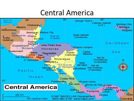 Central America. 7 countries- Guatemala, Belize, Honduras, El Salvador, Nicaragua, Costa Rica and Panama Isthmus that connects North America and South.