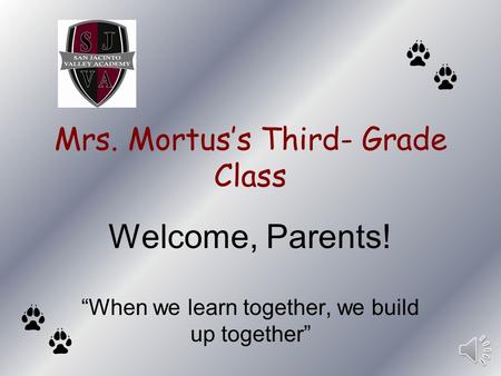 Mrs. Mortus’s Third- Grade Class