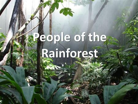 People of the Rainforest. Indigenous People Hunting and Gathering Live off nature Amazon Rainforest holds the largest populations of these tribal people.