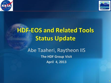 1 HDF-EOS and Related Tools Status Update. 2 Overview.
