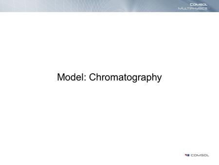 Model: Chromatography