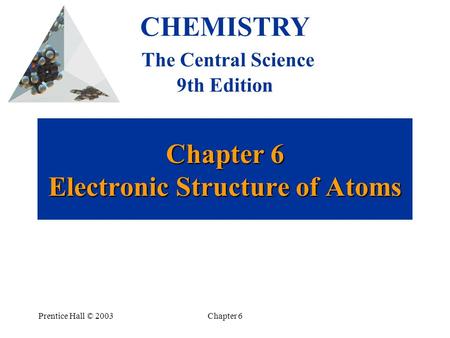 Chapter 6 Electronic Structure of Atoms