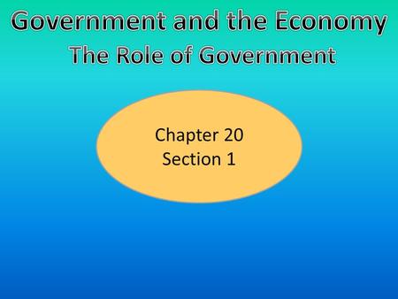 Chapter 20 Section 1. Providing Public Goods What Are Private Goods?  Private Goods- Goods that, when consumed by one individual, cannot be consumed.