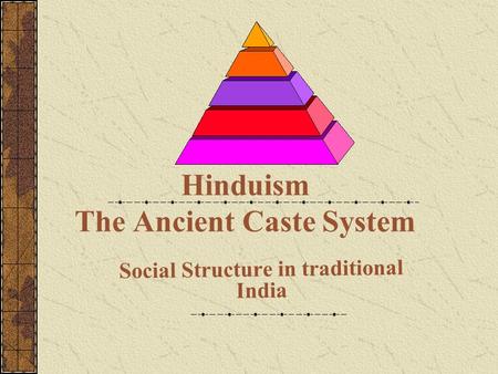 Hinduism The Ancient Caste System